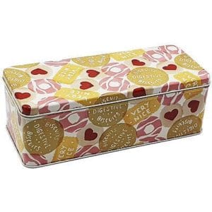 Biscuit Tin: 24cm x 10cm x 8cm Emma Bridgewater Biscuits Storage Tin