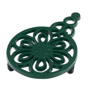 Trivet: 1 x 12cm Bee and Flower Trivet, Green