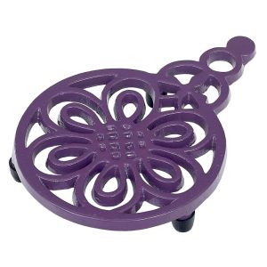 Trivet: 1 x 12cm Bee and Flower Trivet, Berry