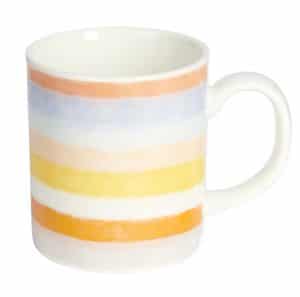 Espresso Mug: 1 x 80ml Soleada Stripe Espresso Mug, Ceramic