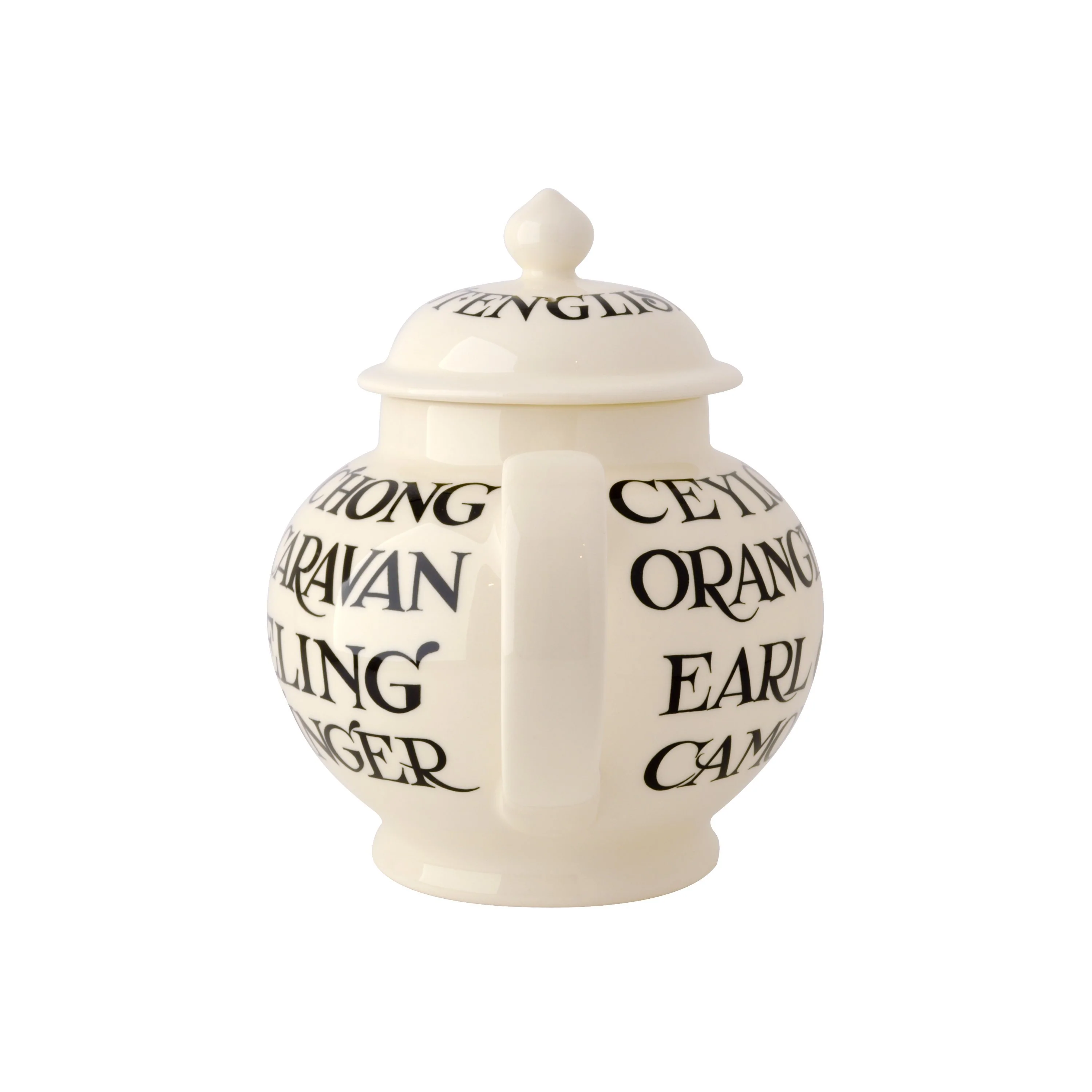 Tea Pot: 4 Mug Emma Bridgewater Black Toast 4 Mug Teapot, Ceramic - Image 3
