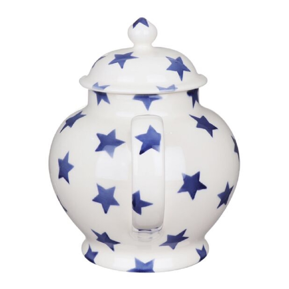 Tea Pot: 4 Mug Emma Bridgewater Blue Star Teapot, Ceramic - Image 6
