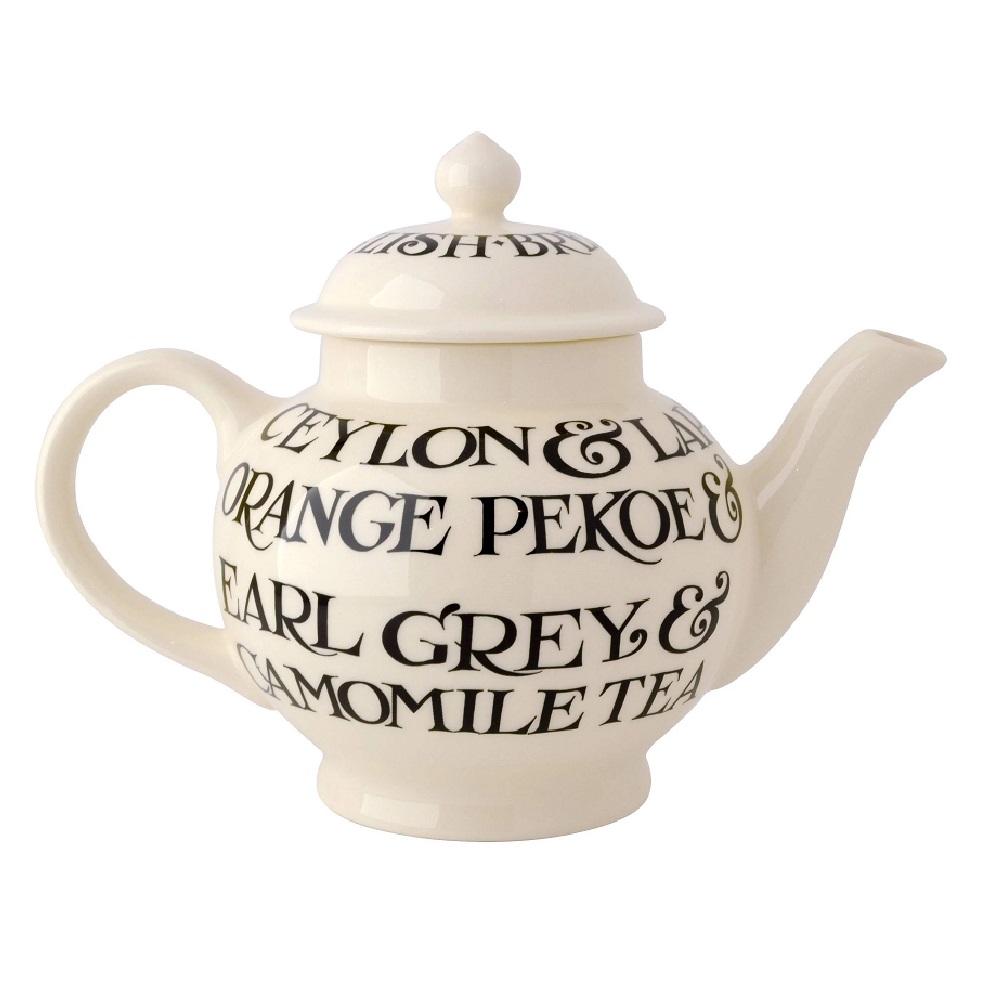 Tea Pot: 4 Mug Emma Bridgewater Black Toast 4 Mug Teapot, Ceramic - Image 6