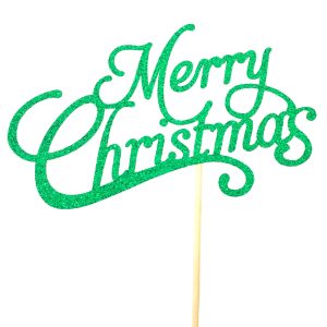 Celebration Cake Topper: Merry Christmas