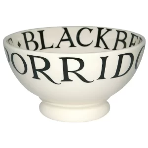 French Bowl: 13.5cm Emma Bridgewater Black Toast French Bowl, Ceramic