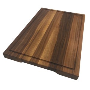 Carving Board: 45cm x 31cm x 3cm Personalised Hand Carved Board, Black Walnut