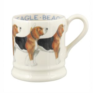Mug: 1 x 300ml Emma Bridgewater Beagle 1/2 Pint Mug, Ceramic