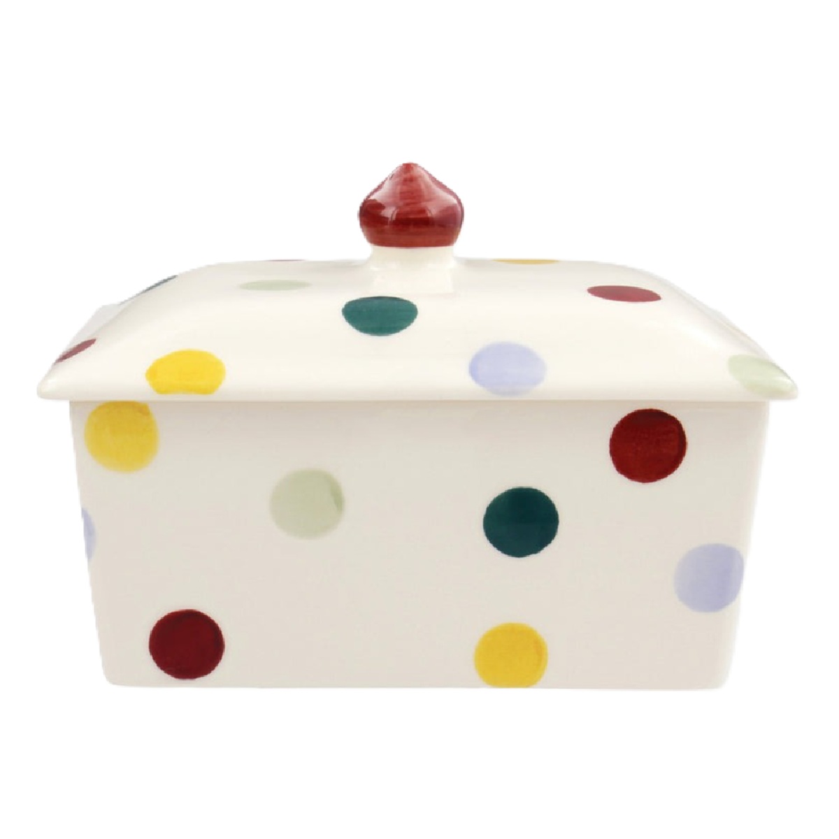 Butter Dish: Emma Bridgewater Polka Dot Butter Dish, Ceramic - Image 3