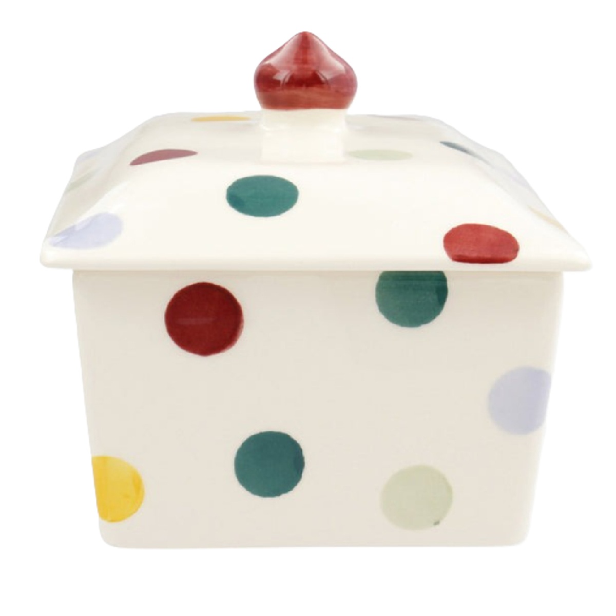 Butter Dish: Emma Bridgewater Polka Dot Butter Dish, Ceramic - Image 5