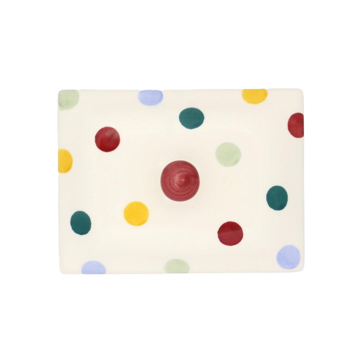 Butter Dish: Emma Bridgewater Polka Dot Butter Dish, Ceramic - Image 6