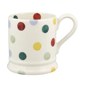 Mug: 1 x 300ml Emma Bridgewater Polka Dot Half Pint Mug, Ceramic