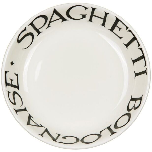 Pasta Bowl: 24cm Emma Bridgewater Black Toast Medium Pasta Bowl, Ceramic - Image 2