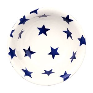 Breakfast Bowl: 16cm Cereal Bowl Emma Bridgewater Blue Star, Ceramic