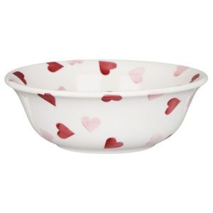 Breakfast Bowl: 16cm Cereal Bowl Emma Bridgewater Pink Hearts, Ceramic