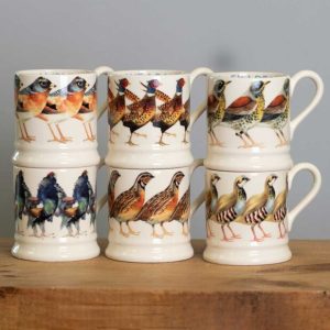 Mug: 1 x 300ml Emma Bridgewater Pheasant Half Pint Mug, Ceramic