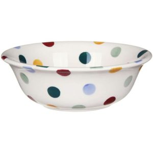 Breakfast Bowl: 16cm Cereal Bowl Emma Bridgewater Polka Dot, Ceramic