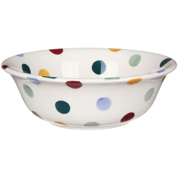 Breakfast Bowl: 16cm Cereal Bowl Emma Bridgewater Polka Dot, Ceramic