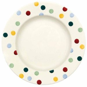 Dinner Plate: 1 x 27cm Emma Bridgewater Dinner Plate Plate Polka Dot, Ceramic
