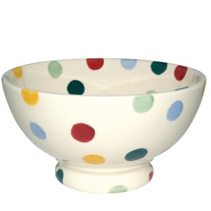 French Bowl: 13.5cm Emma Bridgewater Polka Dot French Bowl, Ceramic