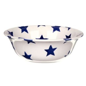 Breakfast Bowl: 16cm Cereal Bowl Emma Bridgewater Blue Star, Ceramic