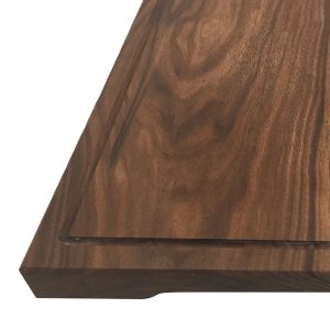 Carving Board: 45cm x 31cm x 3cm Hand Carved Board, Black Walnut