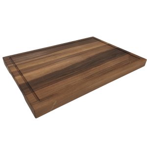 Carving Board: 45cm x 31cm x 3cm Hand Carved Board, Black Walnut