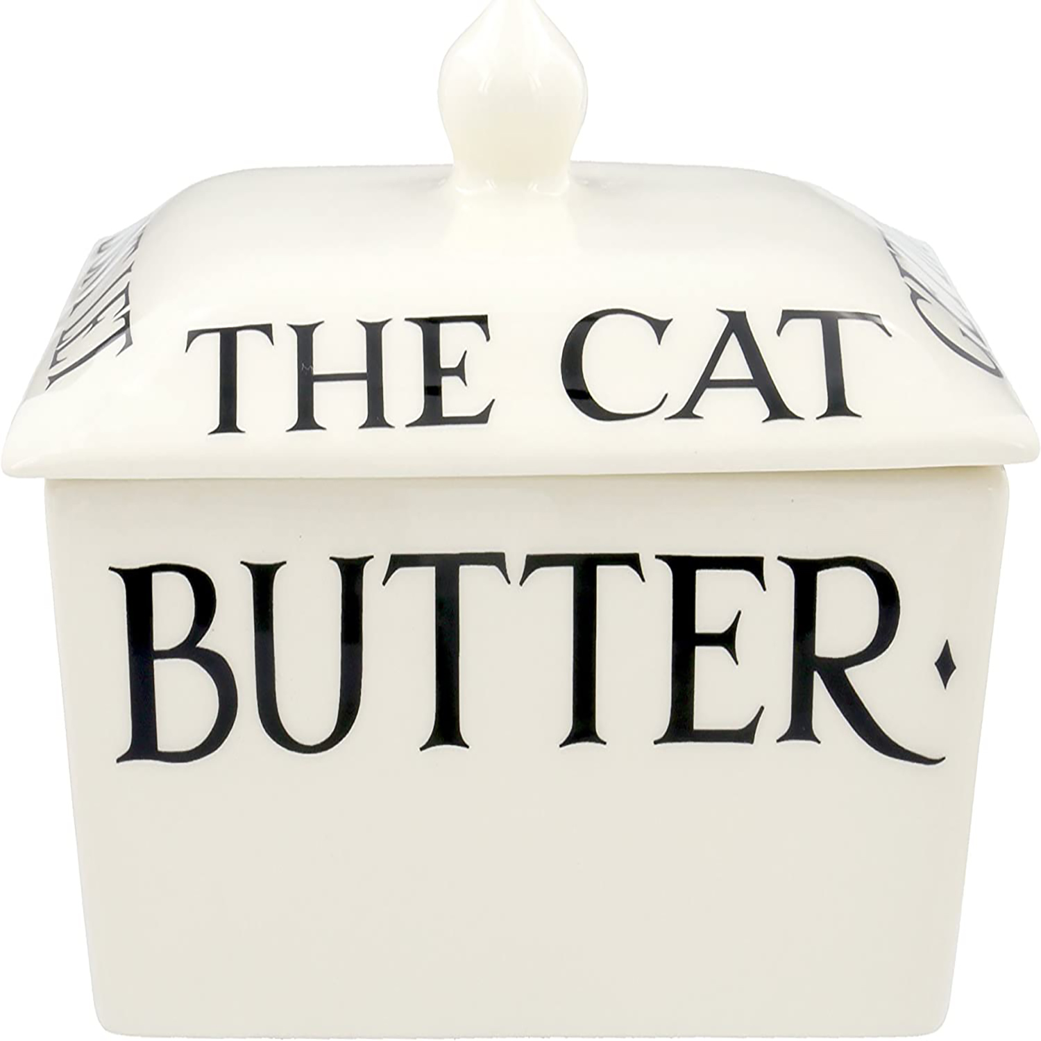 Butter Dish: Emma Bridgewater Black Toast Butter Dish, Ceramic - Image 4