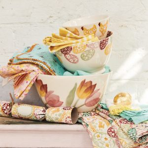 Serving Bowl: 16cm Serving Bowl Emma Bridgewater Easter Eggs Medium Old Bowl, Ceramic