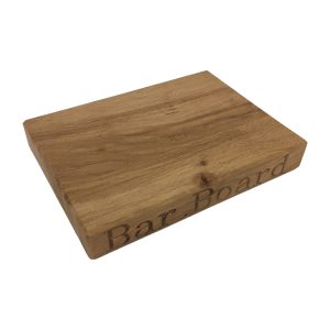 Bar Board: 15cm x 20cm Board with 'Lemons & Limes' and 'Bar Board' Text, Oak Wood
