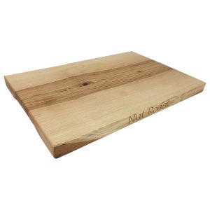 Carving Board: 45cm x 30cm x 3cm Board, Powered by Plants & Nut Roast text, Sweet Chestnut