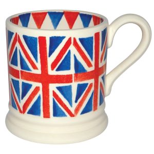 Mug: 1 x 300ml Emma Bridgewater Union Jack Half Pint Mug, Ceramic