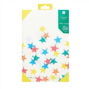 Disposable Table Cloth: 180cm x 120cm Star Cover, Paper