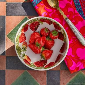 French Bowl: 13.5cm Emma Bridgewater Strawberries French Bowl, Ceramic