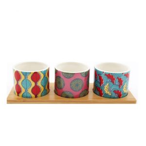 Mezze Bowl Set: 3 x Batik Mezze Set, Dolomite Stone