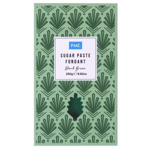 Sugar Paste: 250g PME Sugar Paste, Dark Green