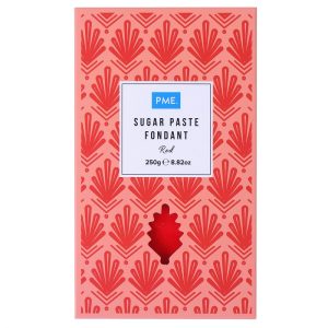 Sugar Paste: 250g PME Sugar Paste, Red