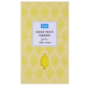 Sugar Paste: 250g PME Sugar Paste, Yellow