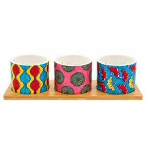 Mezze Bowl Set: 3 x Batik Mezze Set, Dolomite Stone