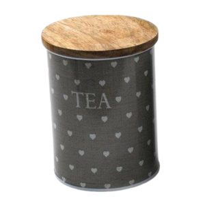 Tin Set: 3 x Heart Tea, Coffee and Sugar Tins