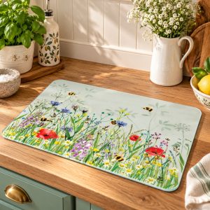 Glass Worktop Saver: 40cm x 30cm National Trust Bees