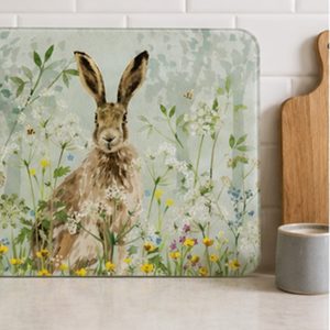 Glass Worktop Saver: 50cm x 40cm National Trust Hare
