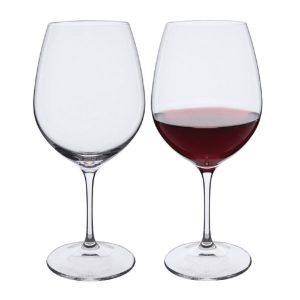 Red Wine Glasses: 2 x 65cl Dartington Crystal Wine Master Burgundy Glasses