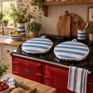 Hob Cover: Cornishware Aga Cover, Cotton