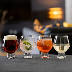 Hi Ball Glasses: 4 x 570ml Dartington Crystal All Rounder Tumblers, Dartington Crystal