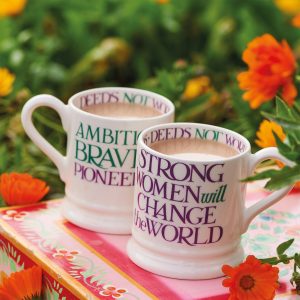 Mug: 1 x 300ml Emma Bridgewater Strong Women Half Pint Mug, Ceramic