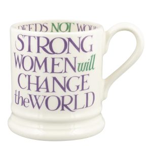 Mug: 1 x 300ml Emma Bridgewater Strong Women Half Pint Mug, Ceramic