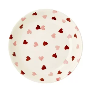 Pasta Bowl: 24cm Emma Bridgewater Pink Hearts Pasta Bowl, Ceramic