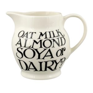 Jug: 0.315 Litre Emma Bridgewater Black Toast 1/2 Pint Jug, Ceramic