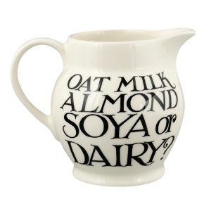 Jug: 0.315 Litre Emma Bridgewater Black Toast 1/2 Pint Jug, Ceramic