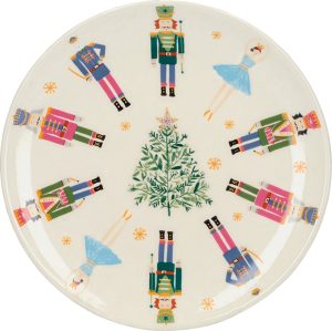 Side Plate: 1 x 17cm The Nutcracker Collection, Nutcracker Canape Plate, Ceramic